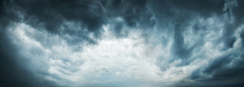 Dramatic Stormy Sky Background. Wide Web Banner. Stock Image - Image of  outdoor, cloudy: 80820755