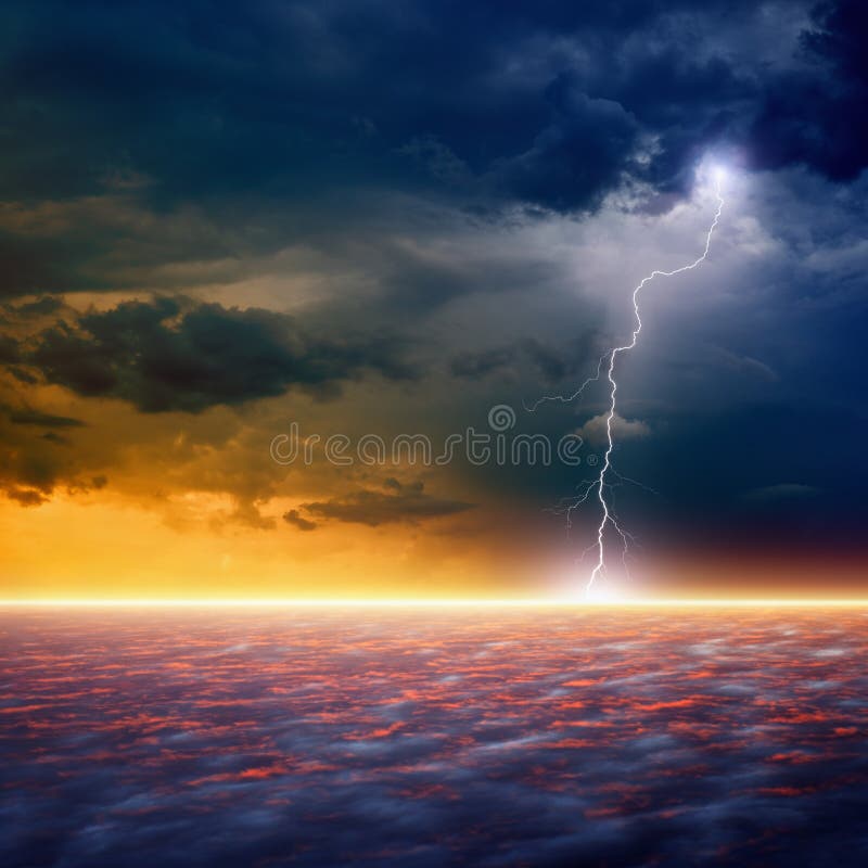 Dramatic sunset stock images