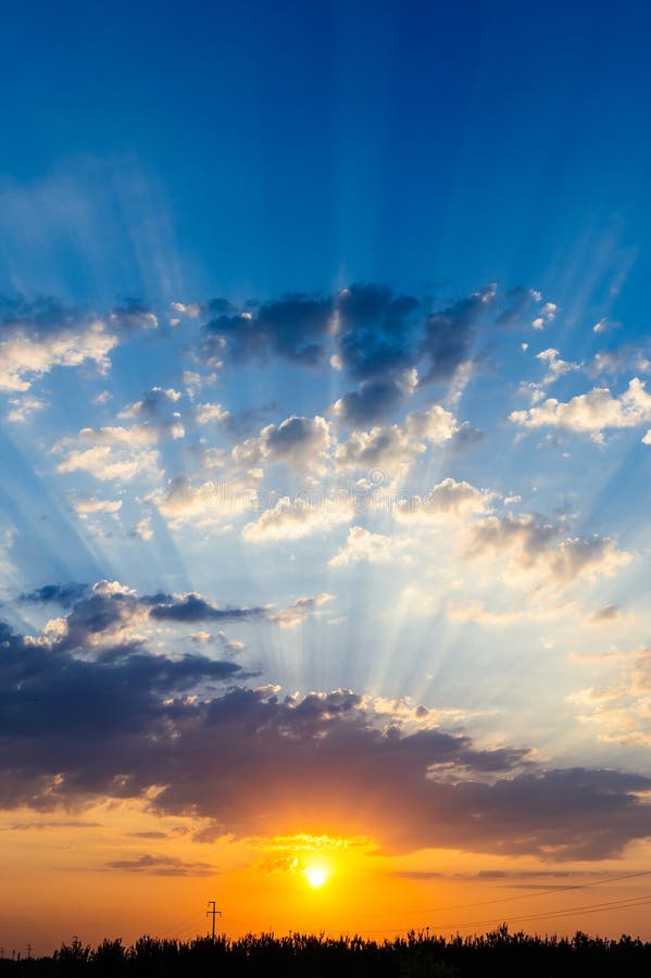 Dramatic sunset somewhere in Turkey