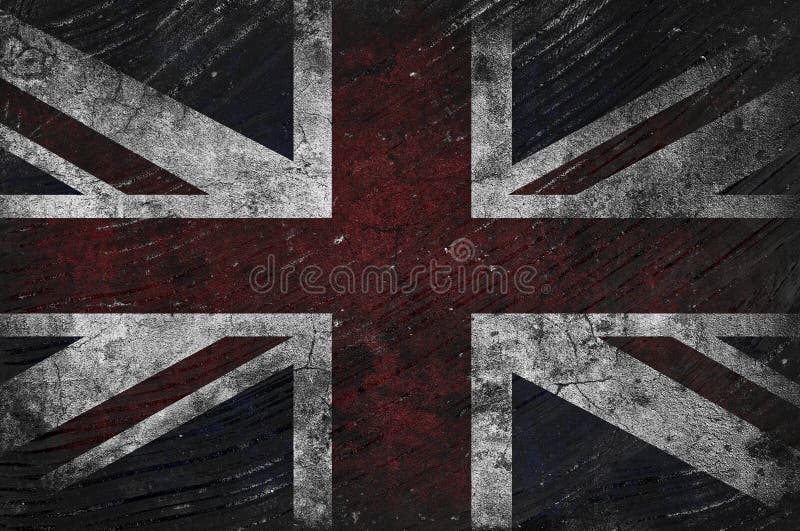 Drapeau BRITANNIQUE sale illustration de vecteur Drapeau BRITANNIQUE sale illustration de vecteur