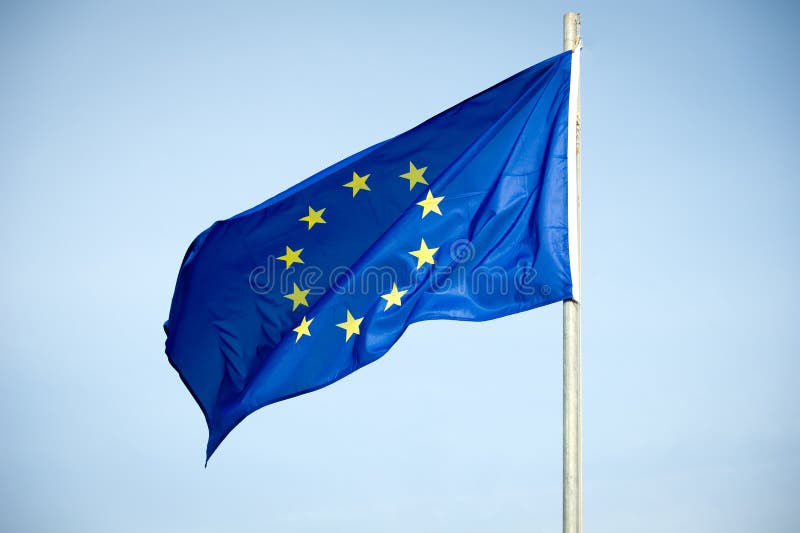 Drapeau d'Union européenne image stock Drapeau d'Union européenne image stock