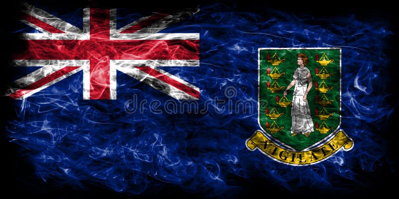 Drapeau de fumée des Îles Vierges britanniques, territoires d'outre-mer britanniques, illustration libre de droits Drapeau de fumée des Îles Vierges britanniques, territoires d'outre-mer britanniques, illustration libre de droits