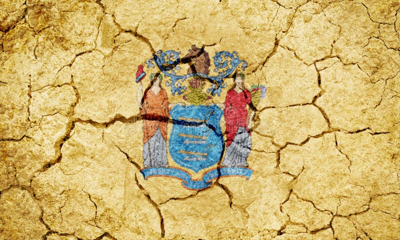 Drapeau de l'état de New Jersey illustration libre de droits Drapeau de l'état de New Jersey illustration libre de droits
