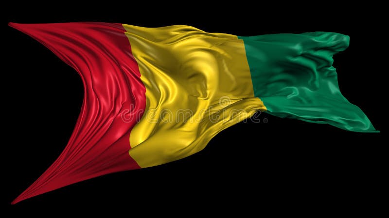 République De Guinée Alias Guinée-Conakry Drapeau National, Agitant Au  Vent. Rendu 3d, CGI Banque D'Images et Photos Libres De Droits. Image  177606003