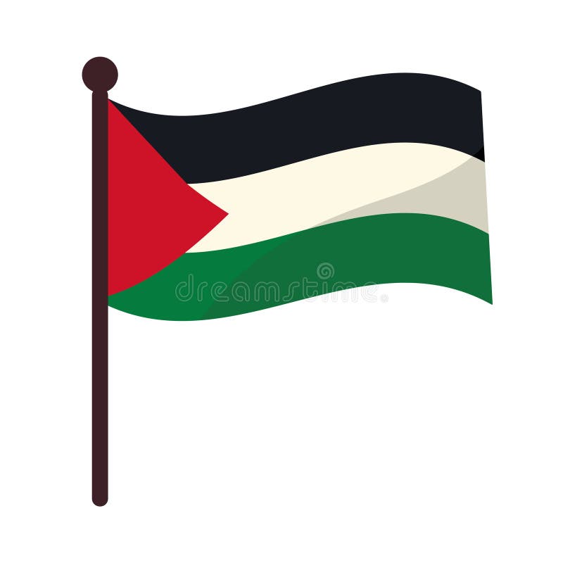 Bannière De Drapeau Palestinien Gratuit 3x5, Je Me Tiens Avec