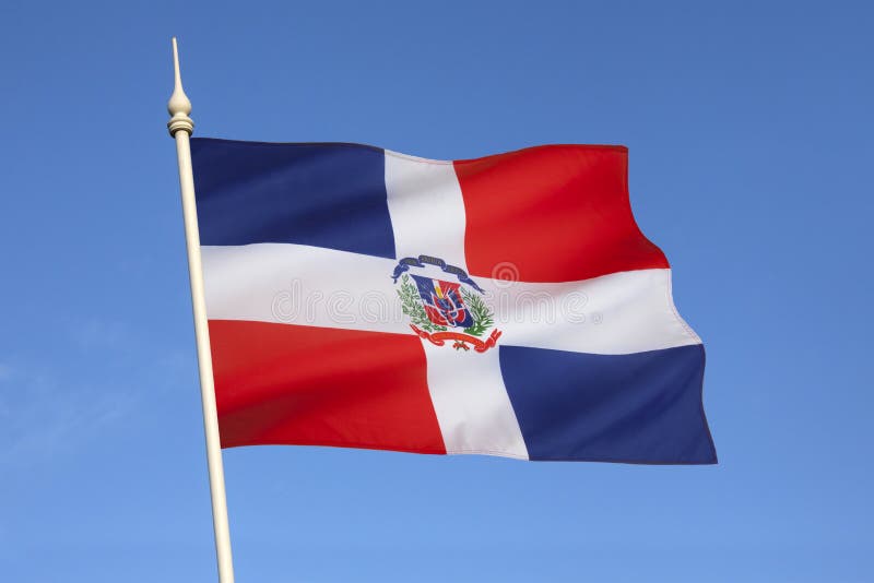 Drapeau de la République Dominicaine - la Caraïbe