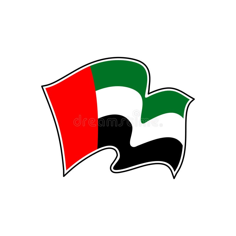 Drapeau de vecteur des Emirats Arabes Unis l'Abu Dhabi illustration de vecteur Drapeau de vecteur des Emirats Arabes Unis l'Abu Dhabi illustration de vecteur