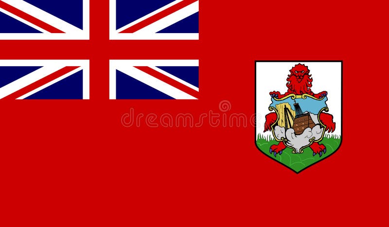 Drapeau des Bermudes illustration libre de droits Drapeau des Bermudes illustration libre de droits