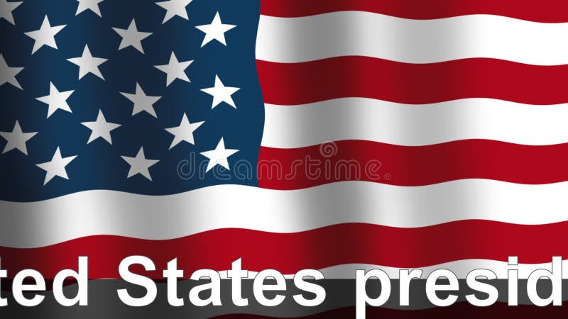 Drapeau des états-unis avec un texte d'actualité indiquant l'élection présidentielle de 2020 aux états-unis