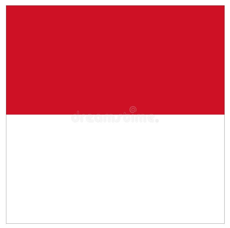 Drapeau du Monaco - cité en Europe occidentale illustration de vecteur