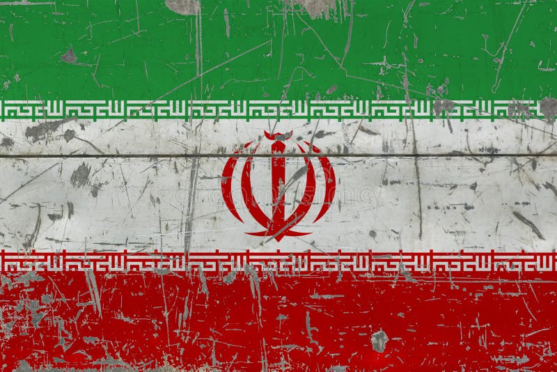 Drapeau grunge de l'Iran sur la vieille surface en bois rayée Fond national de cru illustration libre de droits Drapeau grunge de l'Iran sur la vieille surface en bois rayée Fond national de cru illustration libre de droits