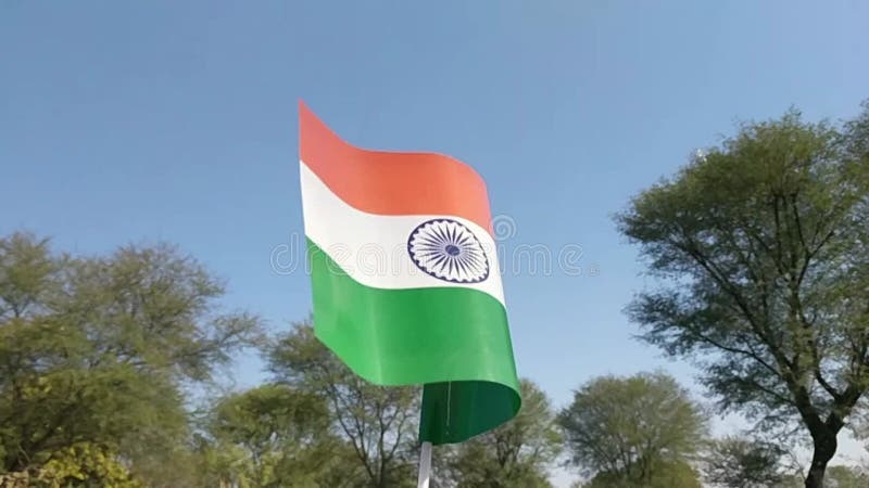 Drapeau indien à l'occasion de la fête de l'indépendance et de la fête de la république indienne clips vidéos