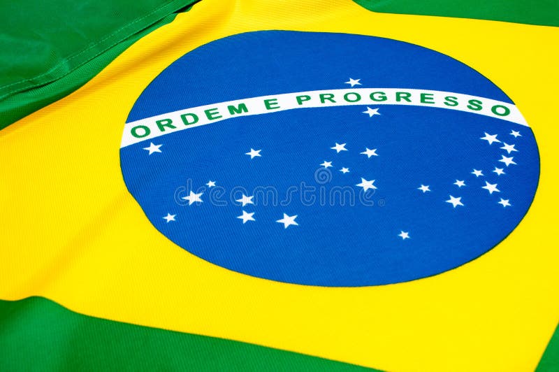 Drapelul brazilian royalty free stock photo