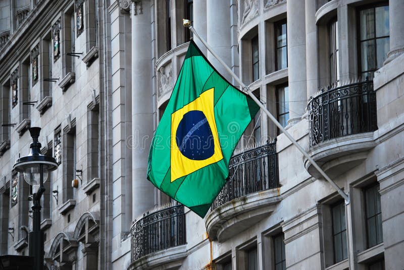 Drapelul brazilian royalty free stock images
