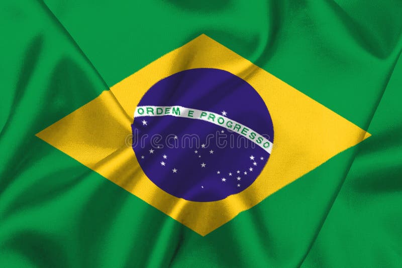 Drapelul brazilian stock photos