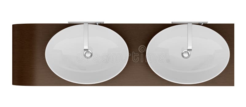 Draufsicht der modernen Badezimmerwanne lokalisiert auf weißem Hintergrund