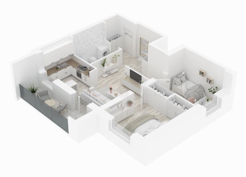 Draufsicht des Hauptgrundrisses E 3d übertragen lizenzfreie abbildung Draufsicht des Hauptgrundrisses E 3d übertragen lizenzfreie abbildung
