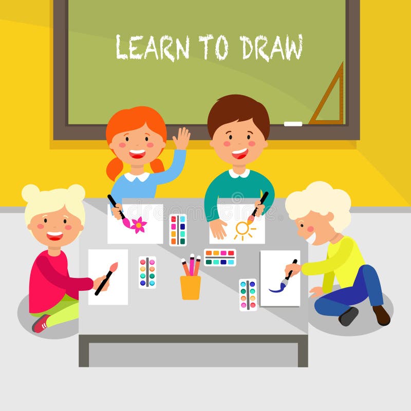 draw lärer till Plan illustration för vektor vektor illustrationer draw lärer till Plan illustration för vektor vektor illustrationer