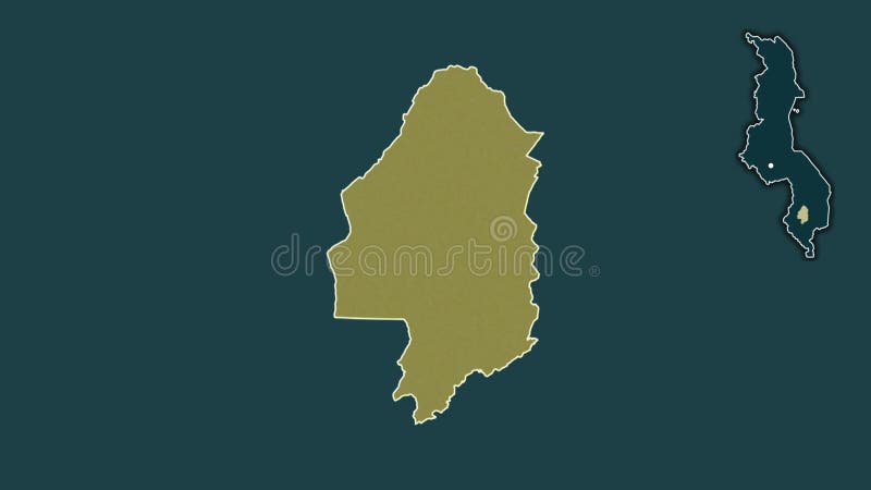 Blantyre, Malawi, extruded and isolated. Pattern vector illustration