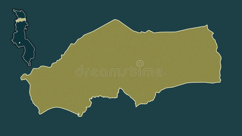 Rumphi, Malawi, extruded and isolated. Pattern vector illustration