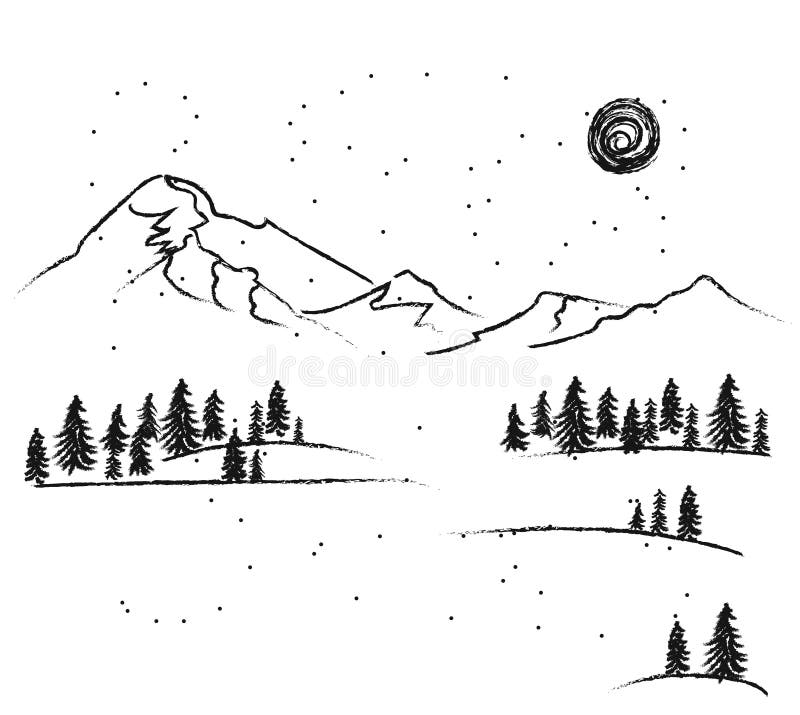 Featured image of post Snowy Mountain Drawing For Kids