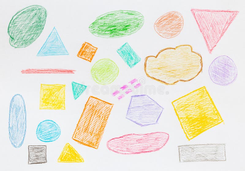 Drawing with Colored Pencils. Stock Image Image of colored, drawing