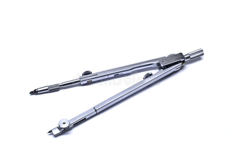 Drawing compass stock image