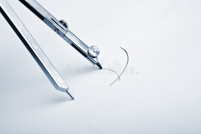 Drawing compass stock photos