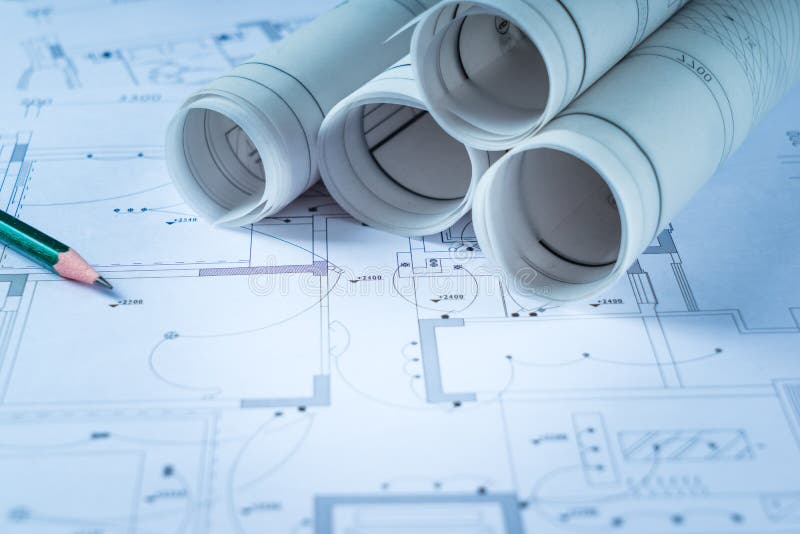 Drawing by Computer Drawing. Stock Image - Image of industrial, area