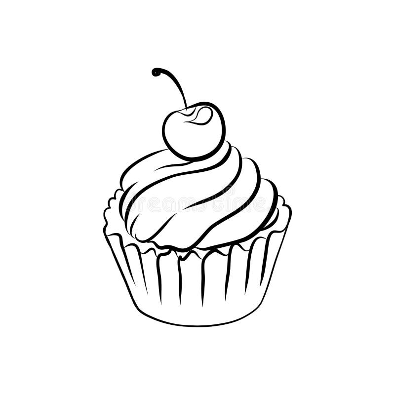 Cute Cupcakes Drawing Clip Art Image - Cute Cupcake Drawing Transparent  Background, HD Png Download , Transparent Png Image - PNGitem