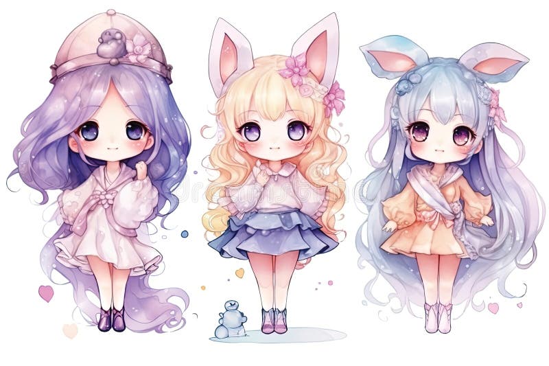 Anime girl  Anime girl drawings, Anime chibi, Kawaii anime