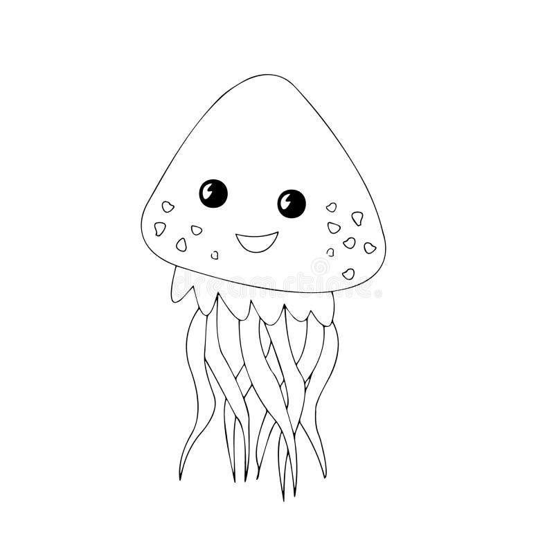 Children`s Vector Drawings Coloring Pages. Water Animal. Stock Vector - Illustration of background, cute: 197859806 Children`s Vector Drawings Coloring Pages. Water Animal. Stock Vector - Illustration of background, cute: 197859806