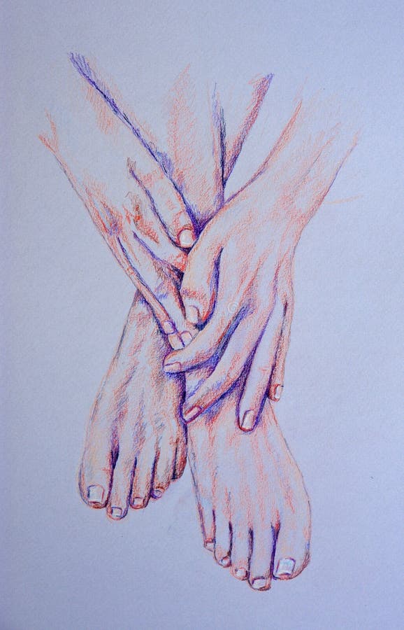 Cartoon Girl Coloured Hands Stock Illustrations 36 Cartoon Girl