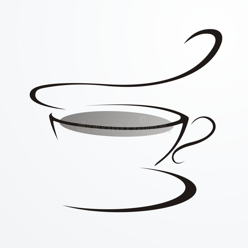 Drawing in lines.cup of tea