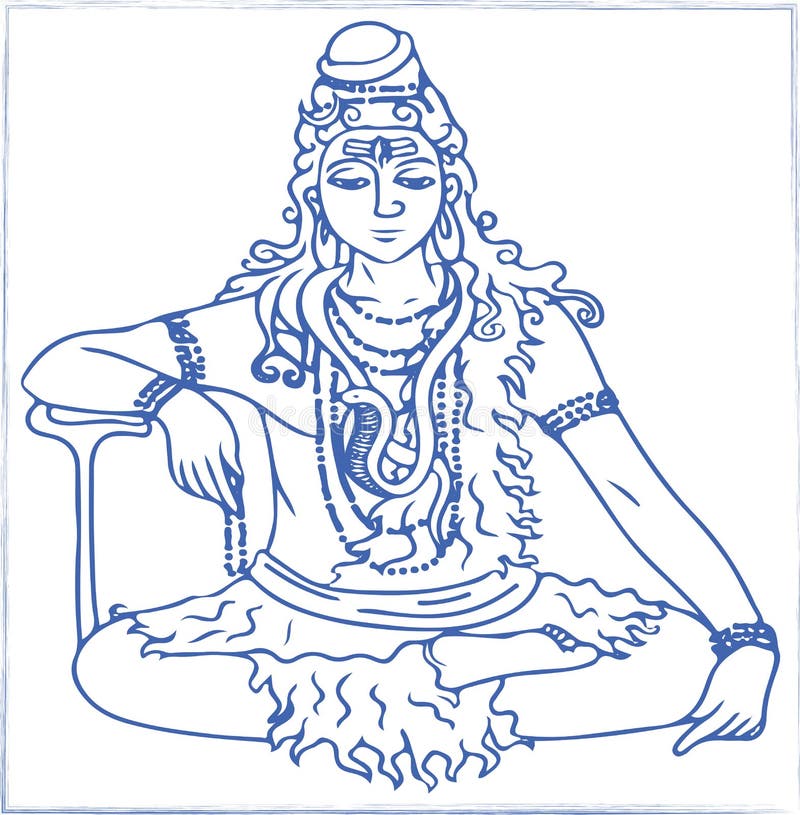 Indian mythology sketch India monochrome pencil sketch lord Shiva trishul  damru Shiv trident ha… | Mandala design art, Abstract pencil drawings, Art  drawings simple