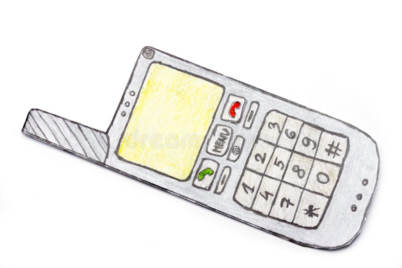 Phone Clip Art - Drawing Of Cellphone - Free Transparent PNG Clipart Images  Download