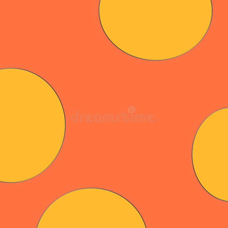 Drawing an orange background and a circular pattern royalty free illustration Drawing an orange background and a circular pattern royalty free illustration