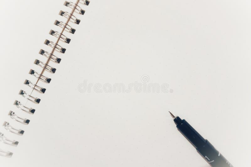 Drawing pen and binder stock photo Image of draw design 229139394