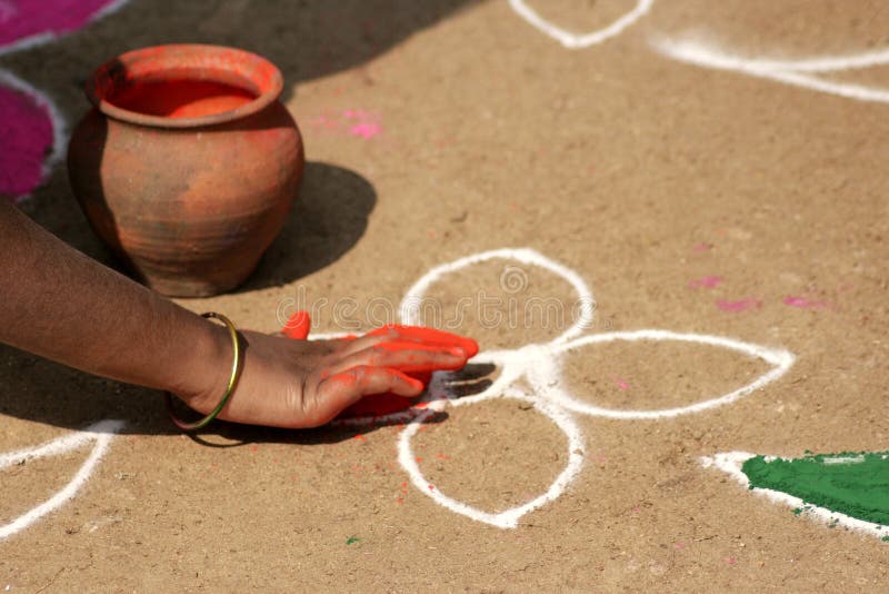 Drawing Rangoli