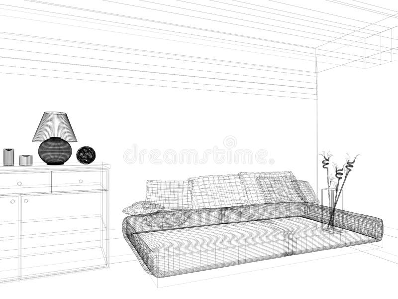 Drawing room stock illustration. Illustration of heat - 24521192