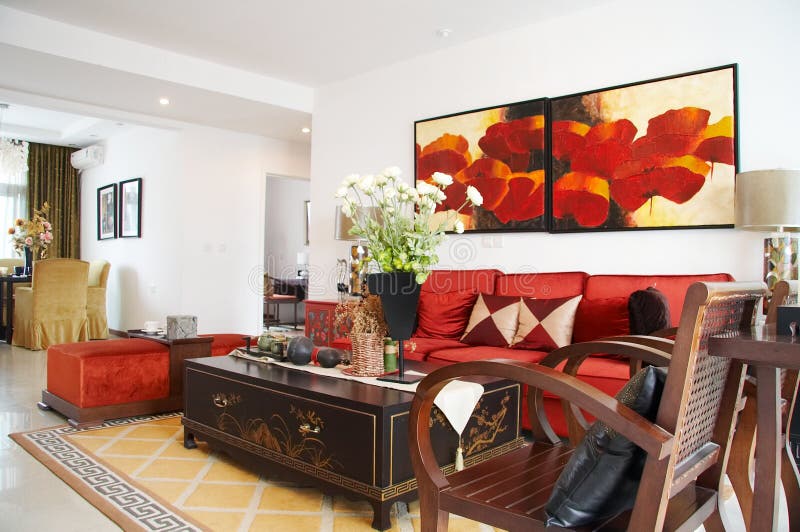 Drawing room stock photo. Image of household, asian, indoors 4748810