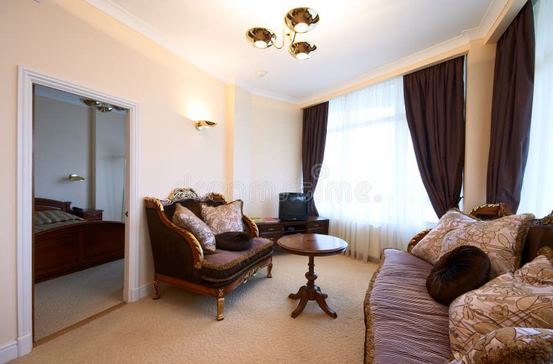 Drawing-room interior royalty free stock photography