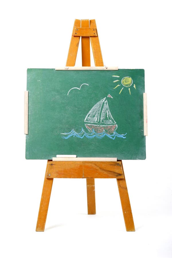 Drawing of a sailing boat