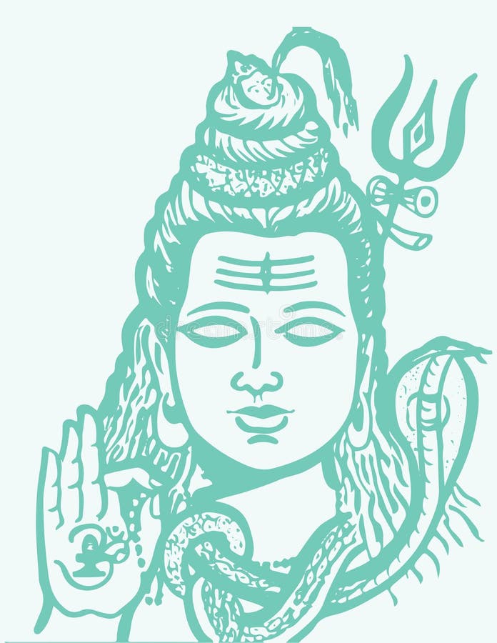 Lord Shiva in Himalays, Pencil Sketch - Arthub.ai