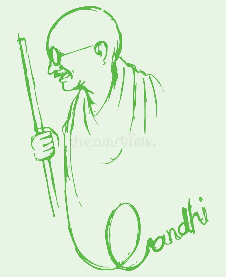 Drawing Gandhi Royalty-Free Images, Stock Photos & Pictures | Shutterstock
