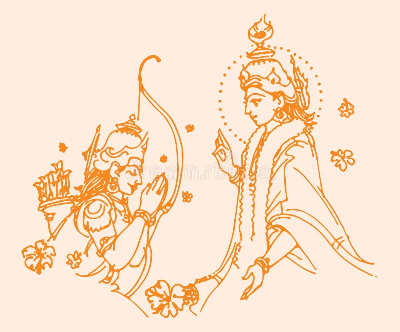 Lord Krishna Sketch