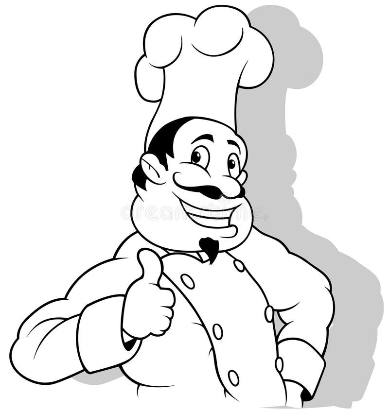Chef Giving Thumbs Up Stock Illustrations – 317 Chef Giving Thumbs Up ...