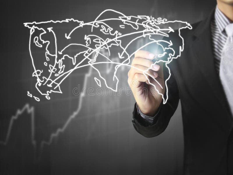 Drawing Social Network Structure Stock Illustration Illustration of