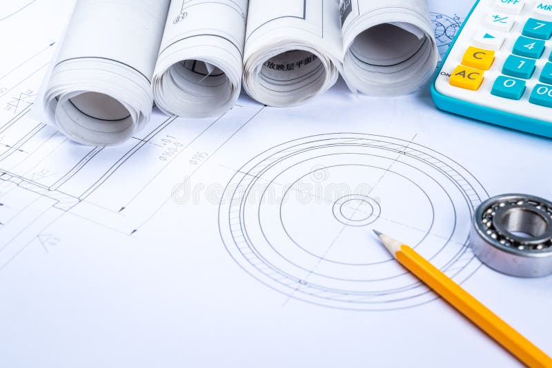 Drawing and various details stock photos