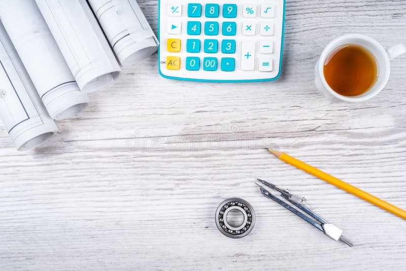 Drawing and various details stock photos